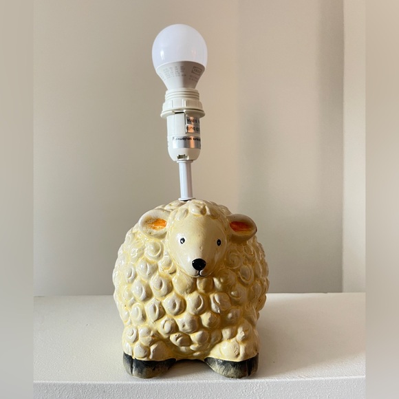 Vintage Other - Cute Sheep Table Lamp